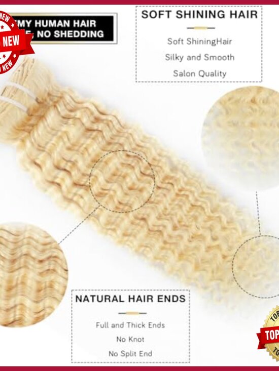 28 Inch Human Hair Clip-In Extensions, Deep Wave, 100-140g Set display picture 2